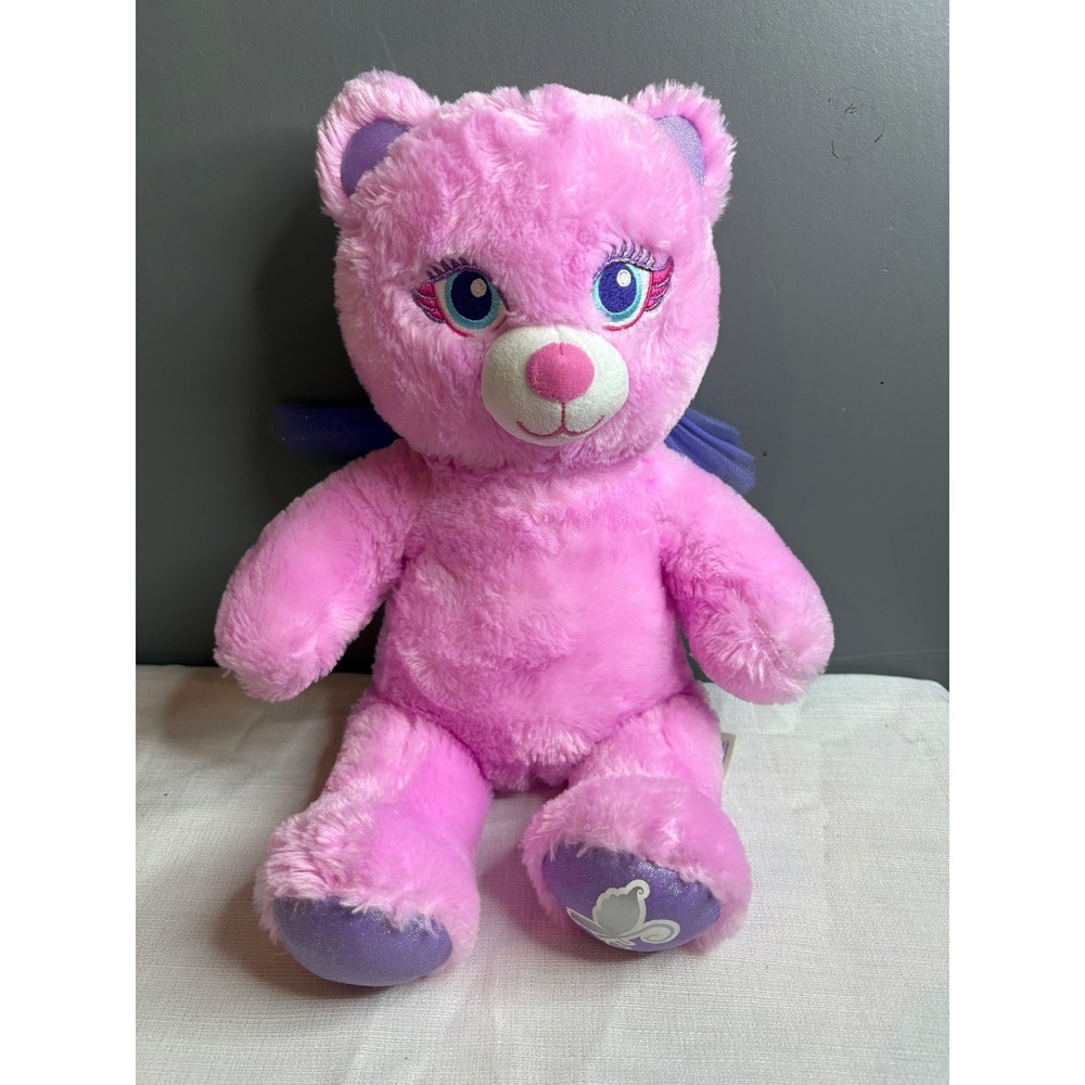Build-A-Bear Workshop Honey Girls Teegan Pink Plush Bear with Wings